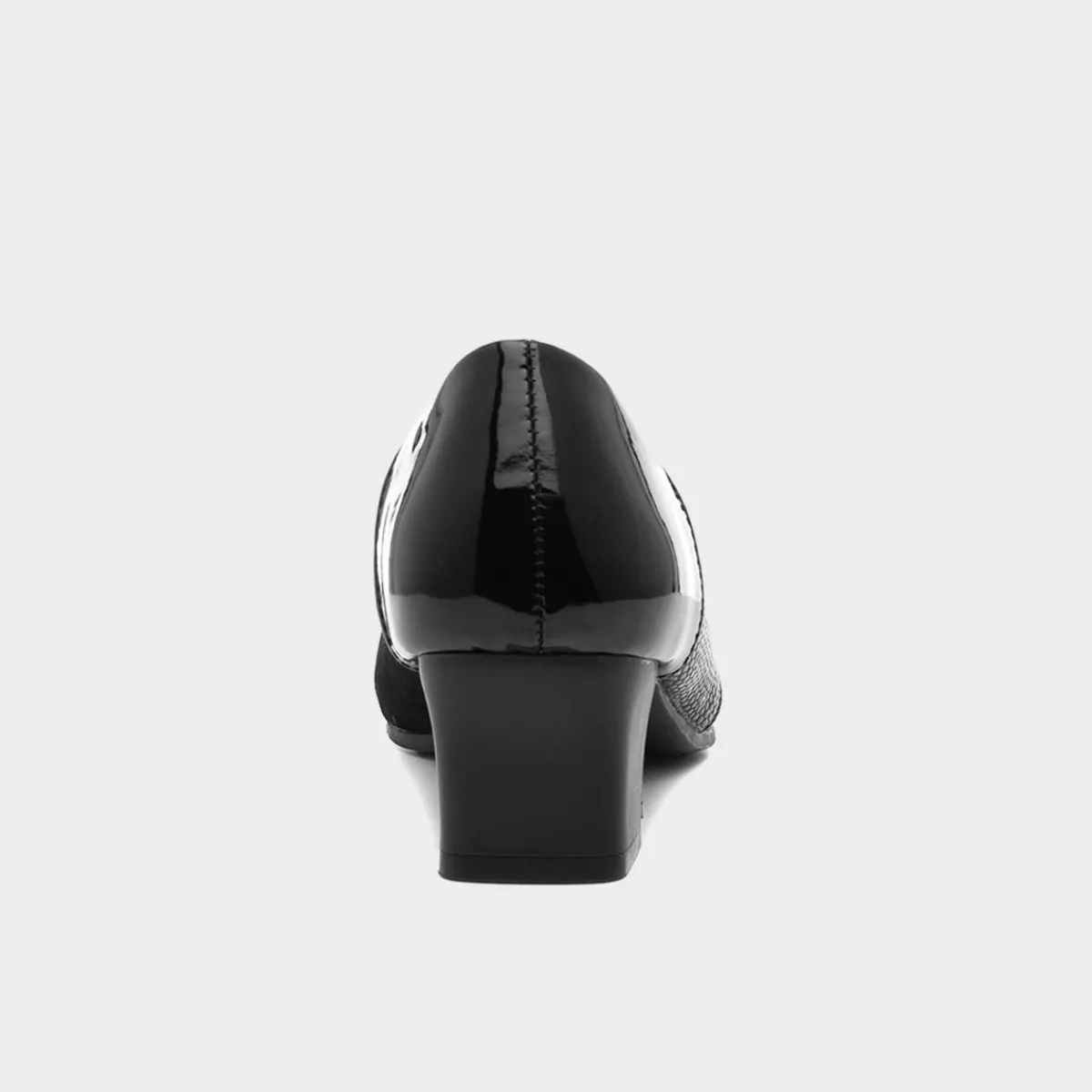 Vera Womens Black Block Heel Court Shoe*Lilley Hot