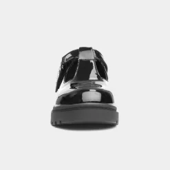 Carly Girls Black Patent School Shoe*Little Diva Clearance