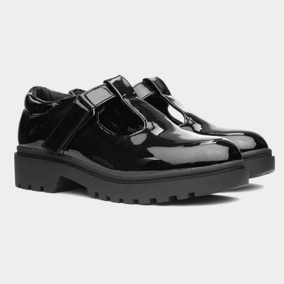 Carly Girls Black Patent School Shoe*Little Diva Clearance