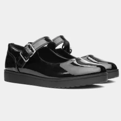 Isla Girls Black Patent School Shoe*Little Diva Fashion