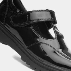 Kendall Girls Black Patent T-Bar Shoe*Little Diva Clearance