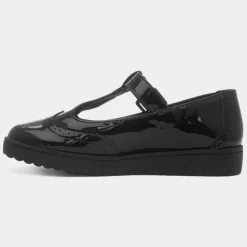 Nell Girls Black Patent T-Bar Shoe*Little Diva Discount