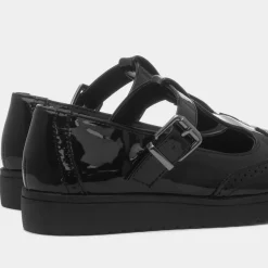 Nell Girls Black Patent T-Bar Shoe*Little Diva Discount