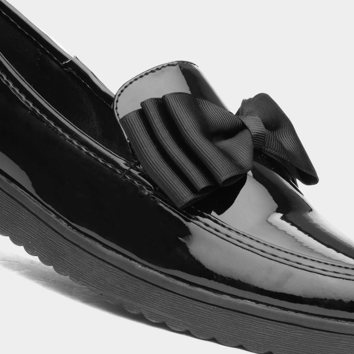Tess Girls Jnr Black Patent Loafers*Little Diva Hot