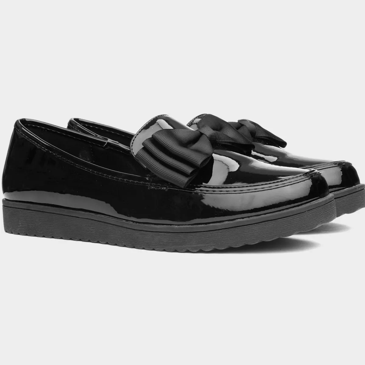 Tess Girls Jnr Black Patent Loafers*Little Diva Hot