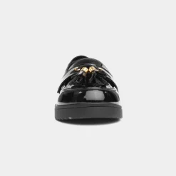 Tia Girls Black Patent Tassel Loafer*Little Diva Discount