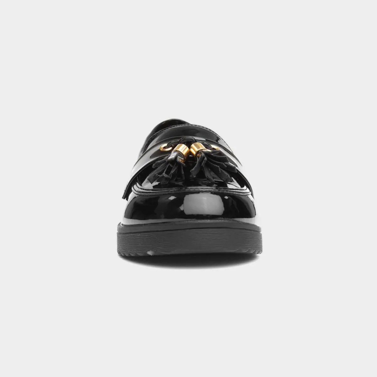 Tia Girls Black Patent Tassel Loafer*Little Diva Discount