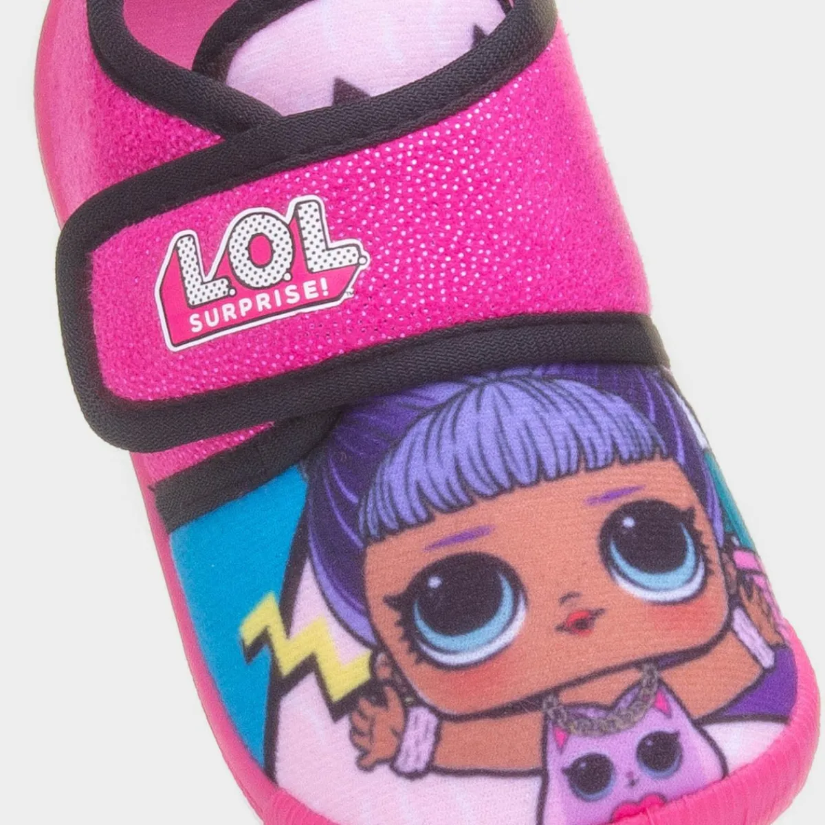 Surprise Kids Fuchsia Easy Fasten Slipper*LOL Online