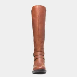 Jive Women's Tan Leather High Leg Boot*Lotus Clearance