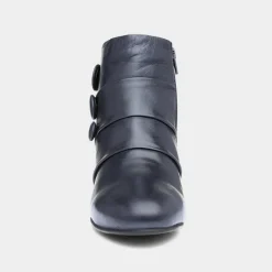 Prancer Womens Navy Leather Ankle Boot*Lotus New