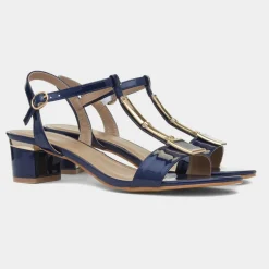 Blaze Womens Navy Patent Heel*Lunar New