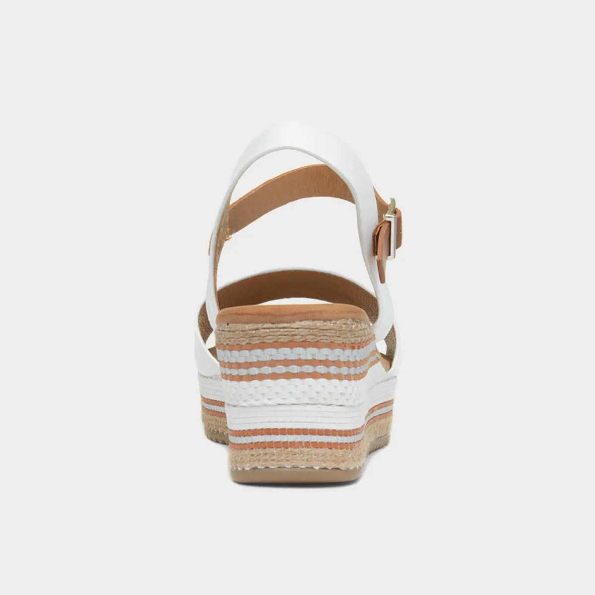 Britt Womens White Wedge Sandal*Lunar Online