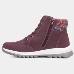Buttermere Womens Burgundy Ankle Boot*Lunar Online