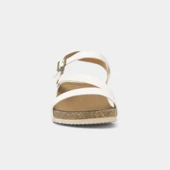 Cluster Womens White Wedge Sandal*Lunar Best
