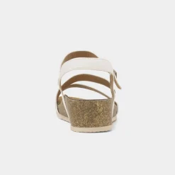 Cluster Womens White Wedge Sandal*Lunar Best