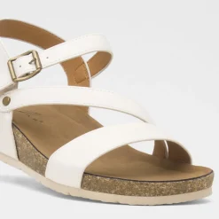 Cluster Womens White Wedge Sandal*Lunar Best