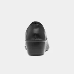 Deacon Womens Black Leather Shoe*Lunar Sale