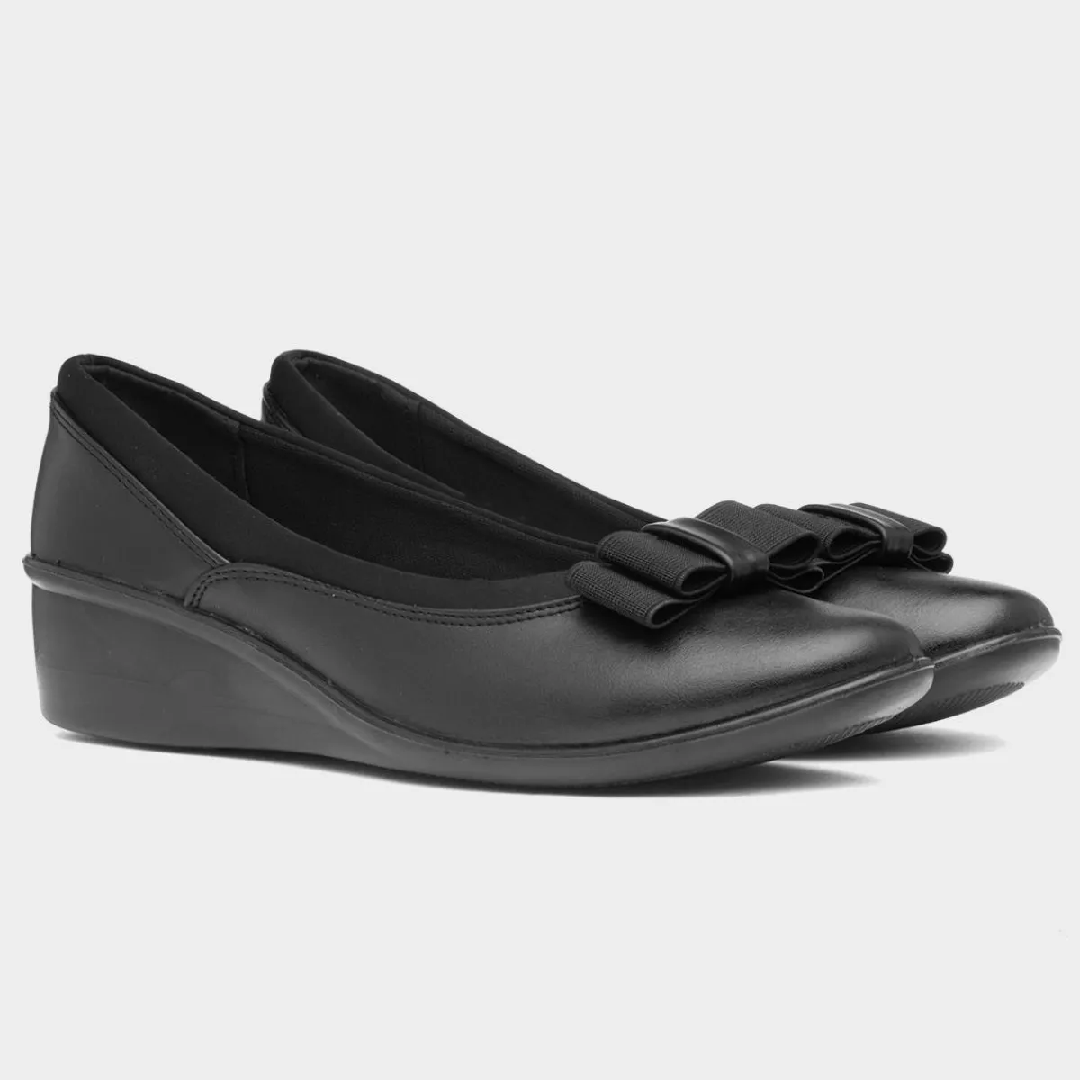 Deacon Womens Black Leather Shoe*Lunar Sale