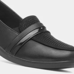 Esther Womens Black Wedge Casual Shoe*Lunar Best