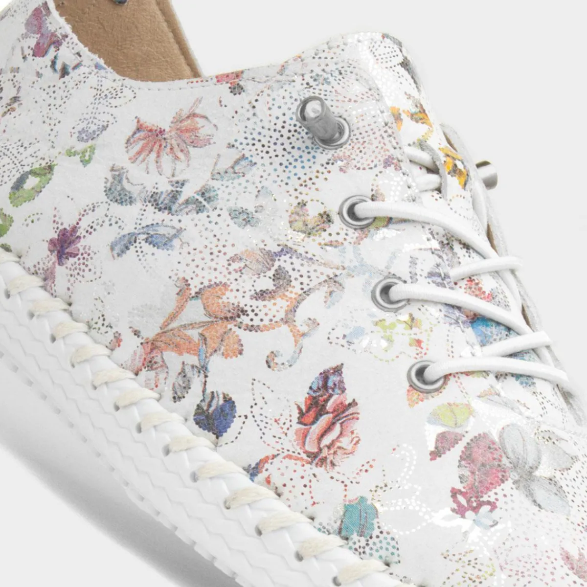 Exbury Womens White Leather Shoe*Lunar New