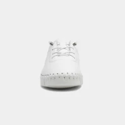 Flamborough Womens White Leather Shoe*Lunar Discount