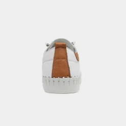 Flamborough Womens White Leather Shoe*Lunar Discount