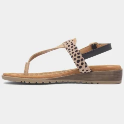 Gina Womens Beige Toe Post Sandal*Lunar New