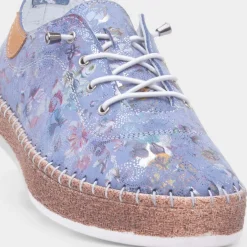 Iva Womens Floral Leather Shoe*Lunar Hot