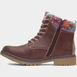 Jalapeno Womens Burgundy Ankle Boot*Lunar Fashion
