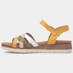 Karla Womens Mustard Strappy Sandal*Lunar Online