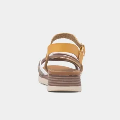 Karla Womens Mustard Strappy Sandal*Lunar Online