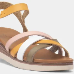 Karla Womens Mustard Strappy Sandal*Lunar Online