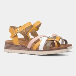 Karla Womens Mustard Strappy Sandal*Lunar Online