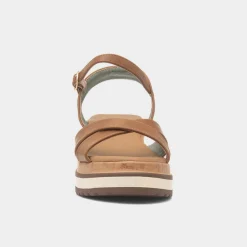 Libby Womens Tan Wedge Sandal*Lunar Fashion
