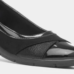 Marian Womens Black Wedge Shoe*Lunar Discount