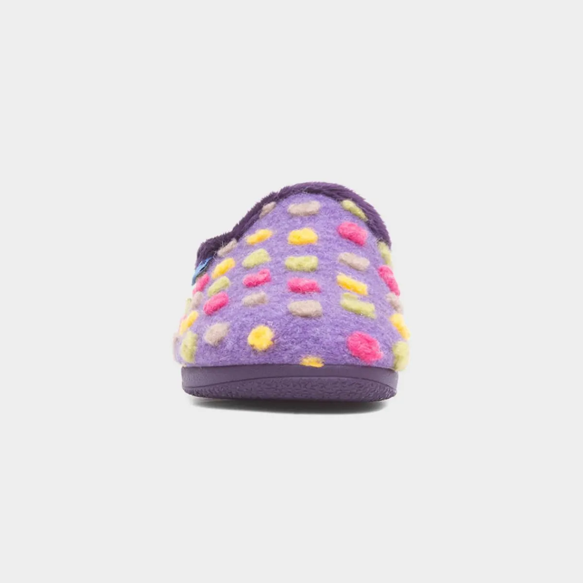 Montreal Womens Purple Polka Dot Slipper*Lunar Fashion