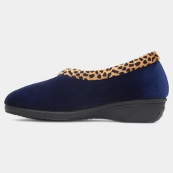 Paloma Womens Navy Wedge Slipper*Lunar Best