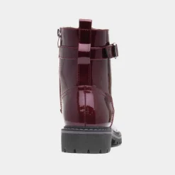 Parlour Womens Burgundy Patent Lace Up Boot*Lunar New