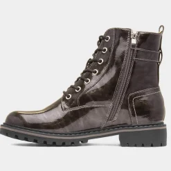 Parlour Womens Patent Lace Up Boot*Lunar Sale