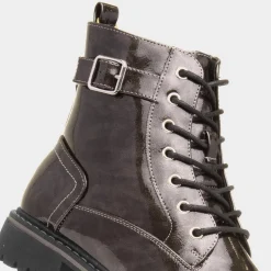 Parlour Womens Patent Lace Up Boot*Lunar Sale
