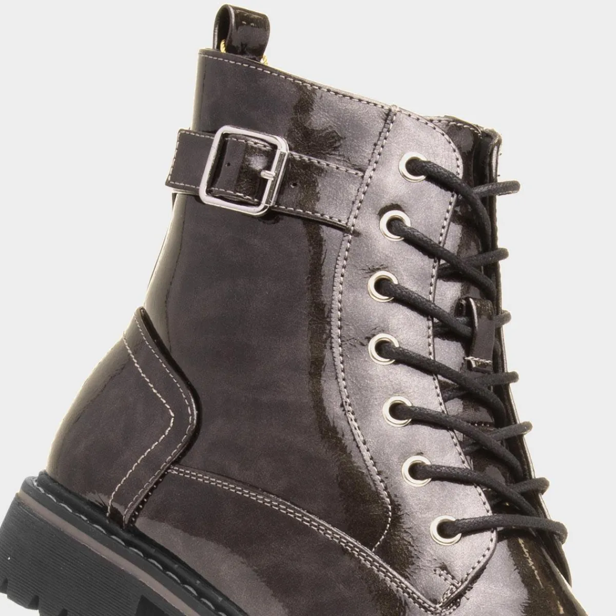 Parlour Womens Patent Lace Up Boot*Lunar Sale