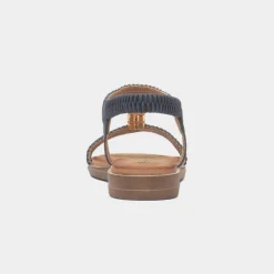 Portofino Womens Navy Sandal*Lunar Sale