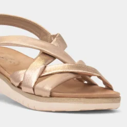 Roma Womens Rose Strappy Sandal*Lunar Fashion