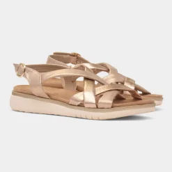 Roma Womens Rose Strappy Sandal*Lunar Fashion