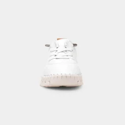 St Austell Womens White Leather Shoe*Lunar Fashion