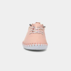 St Ives Womens Salmon Leather Casual Shoe*Lunar Clearance