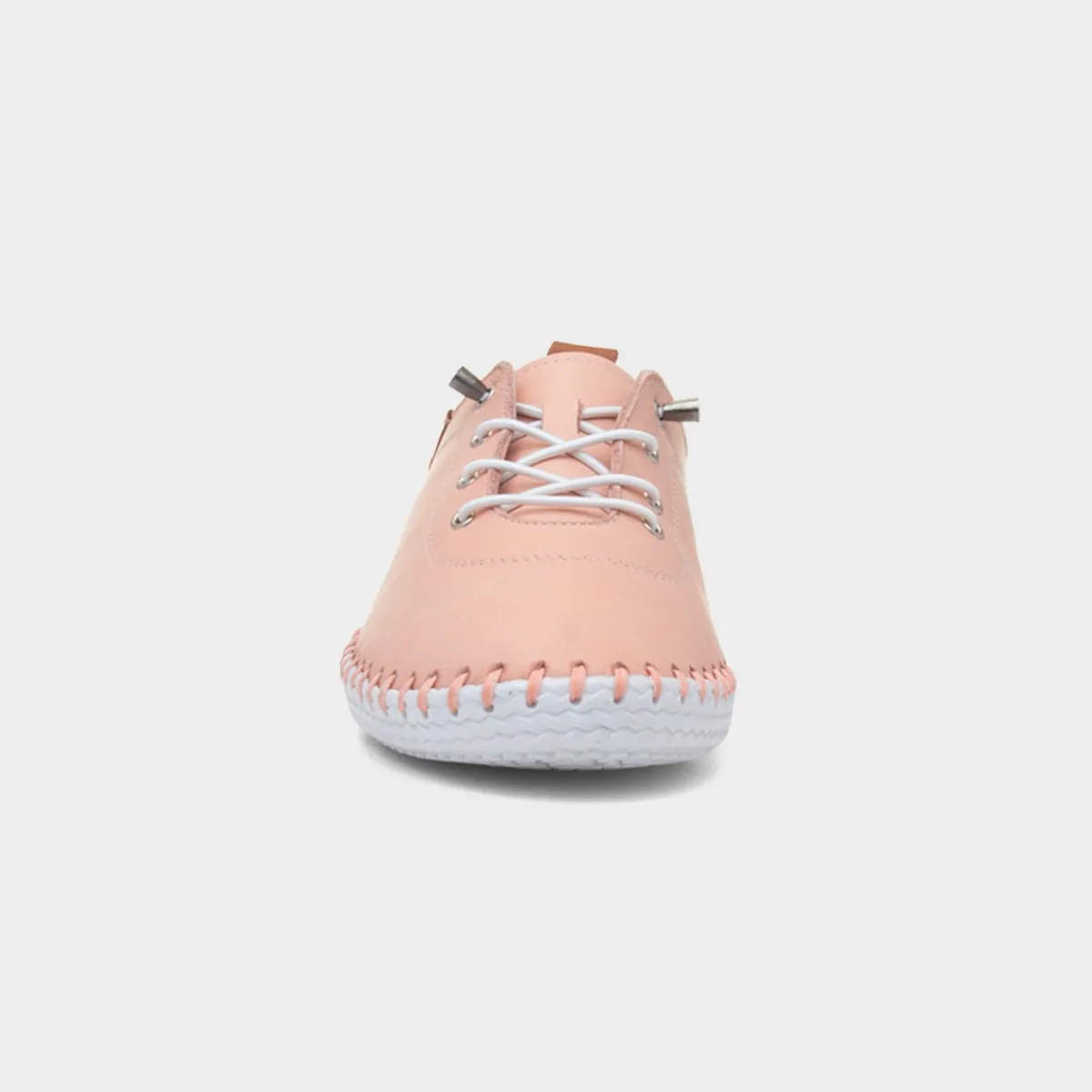 St Ives Womens Salmon Leather Casual Shoe*Lunar Clearance