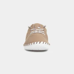 St. Ives Womens Taupe Leather Casual Shoe*Lunar New