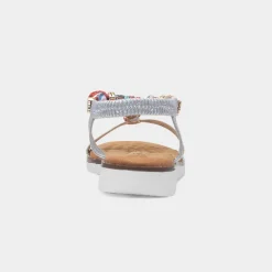 Tempo Womens Silver Sandal*Lunar Online
