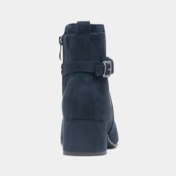 Comb Womens Navy Block Heel Boot*Marco Tozzi Sale